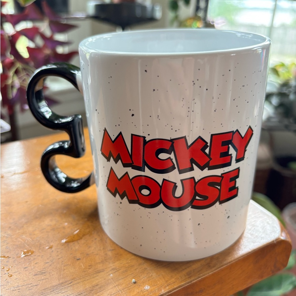 Disney Mickey Mouse White and Black Ceramic Mug